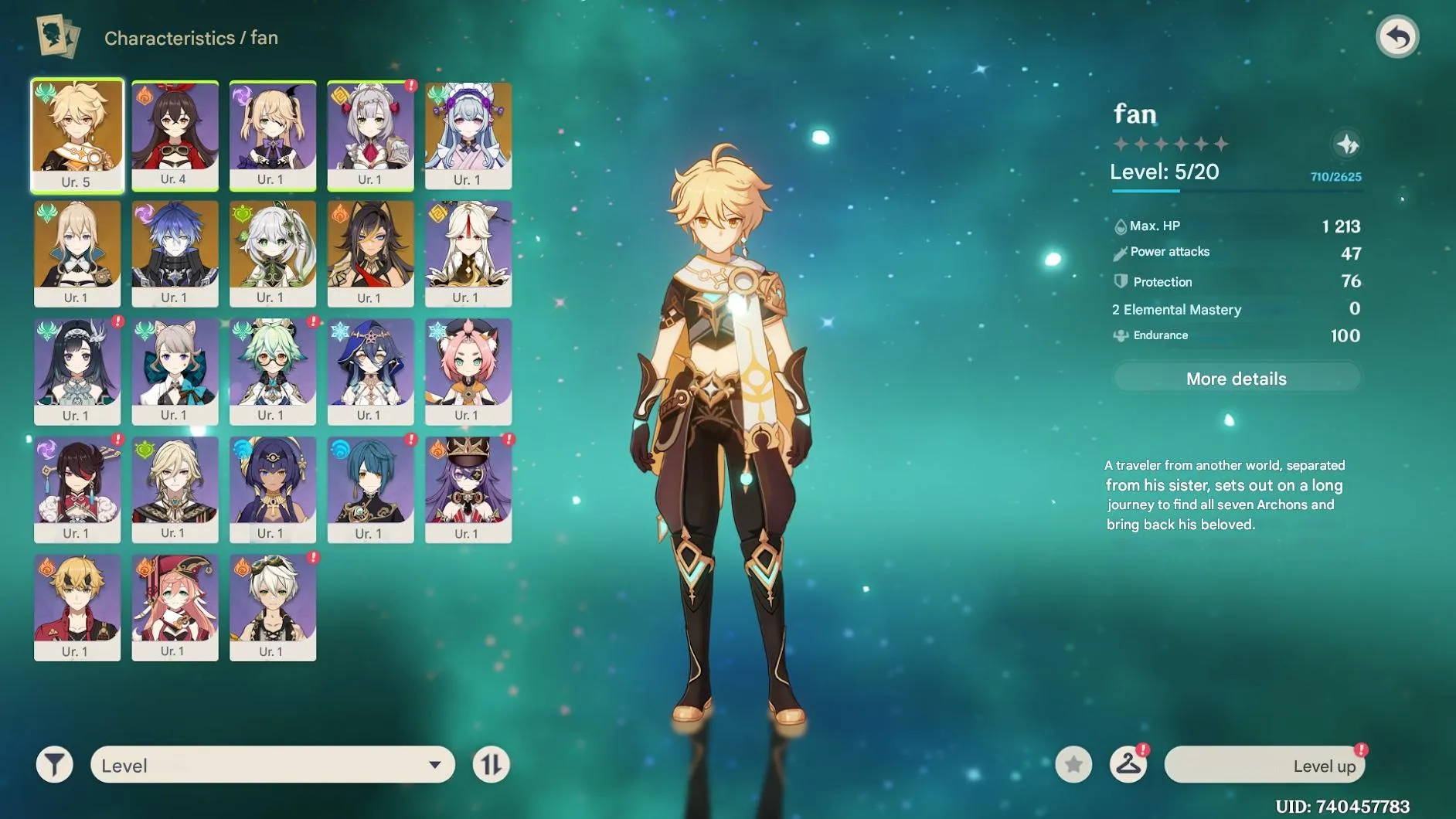 GI1186 Djinn, Dehya, Nahida, Fleance 5-Star Starter Account AR5 